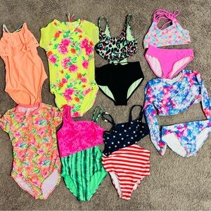 Girls 10/12 bathing suit lot